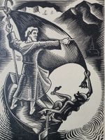 Werner Engel Lithographie o. Holzschnitt- Beatus Legende 029