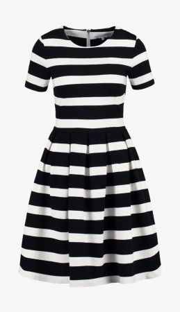 Robe rayée noir blanc de Mint & Berry, taille XL (40 CH)