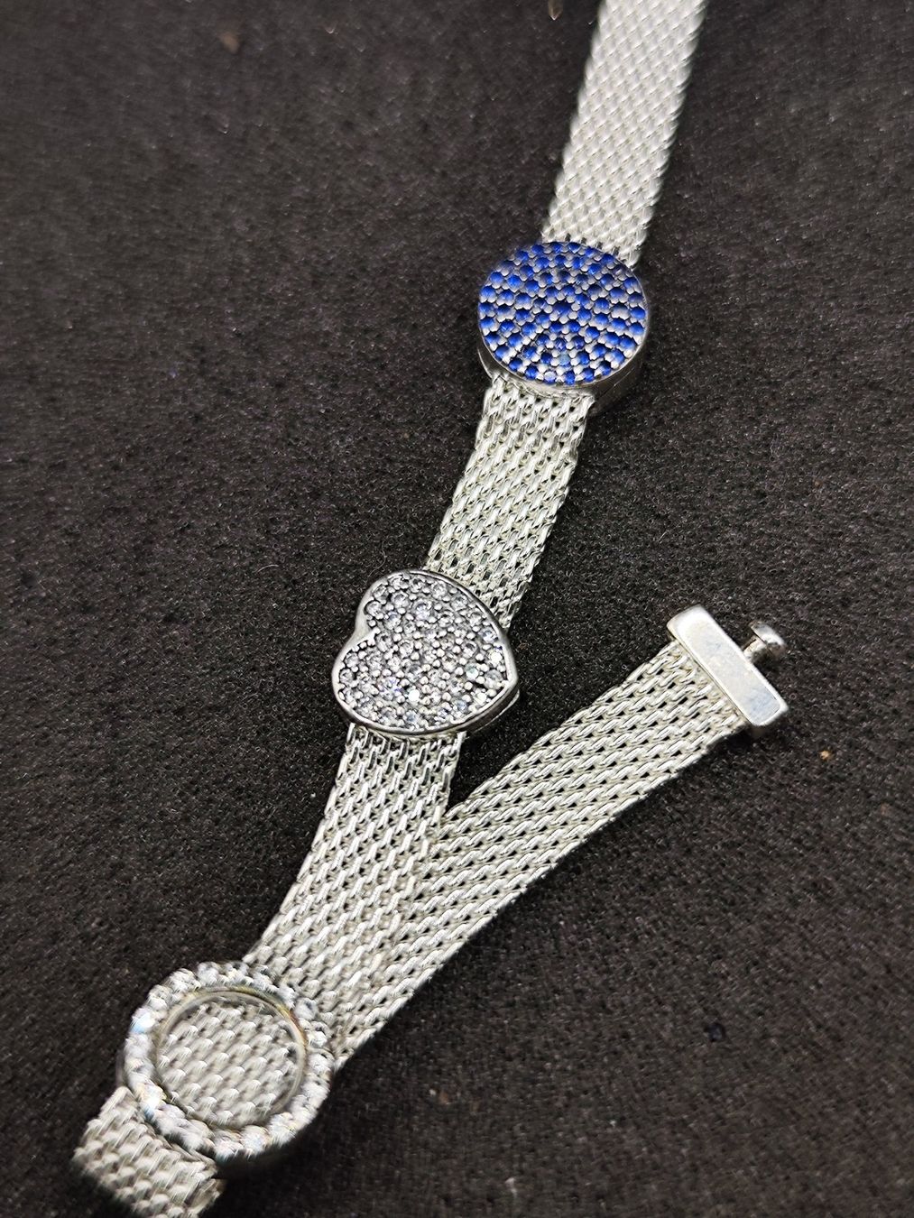 Bracciali & Braccialetti: Vintage 925er Silber Armband mit 3st.silber Elemente Top – Usato da Steffisburg venduto da mat_8s7d