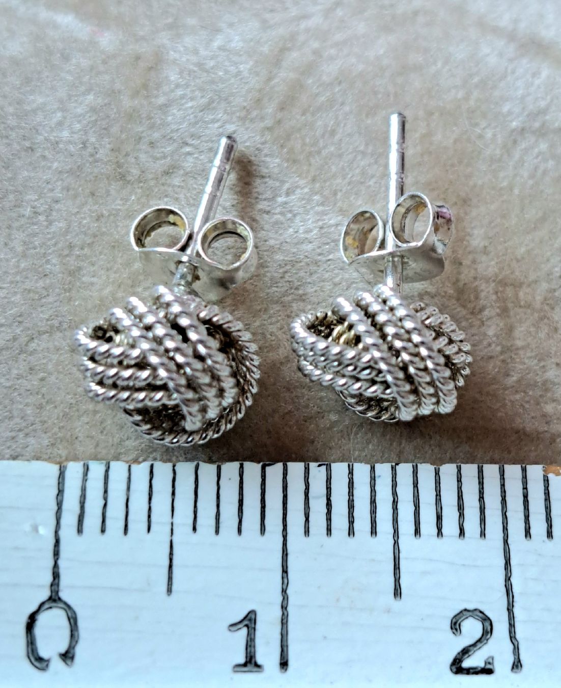 Orecchini pendenti & Orecchini a lobo: Argent 925 clous d´oreilles "SIX" vintage – Usato da Hauterive NE venduto da ali_vintage 2