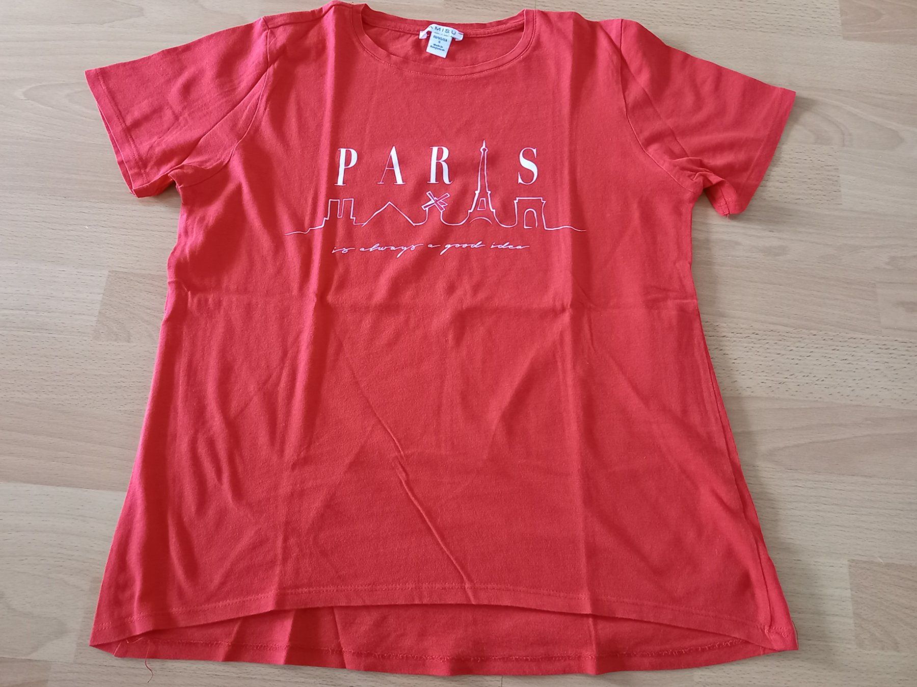 T-shirt: T-Shirt mit 'Paris' Print - Grösse S – Usato da Obernau venduto da Corolli