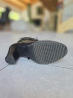 Stiefeletten Damen schwarz Leder Grösse 40 guter Zustand