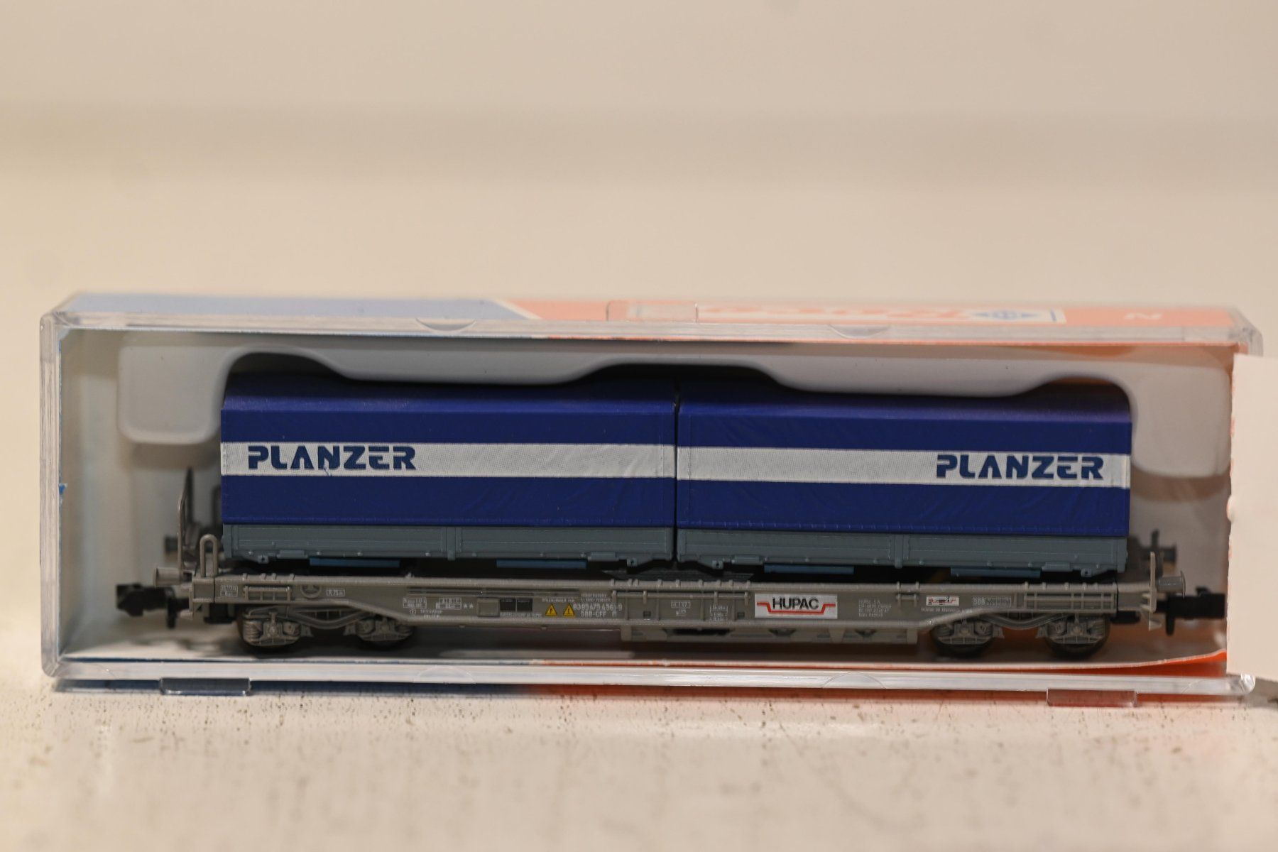 Roco Modellini di ferrovie: Planzer Hupac Roco Spur N mit OVP – Usato da Laupen ZH venduto da Zmoewe
