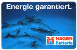 Delfine - Hagen Batterie - volle deutsche 50 DM Telefonkarte