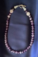 Amethyst + Rosenquarz - Heilstein Edelstein Kette
