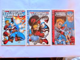 English: Fighting American Cartoon Hefte 1-3, New!