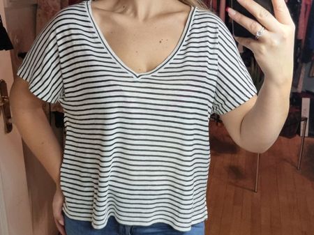 🤍 Drykorn Streifenshirt Gr. XL – Casual Chic Look