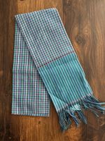 Gestreifter Schal blau/grün/rosa/schwarz - Neu