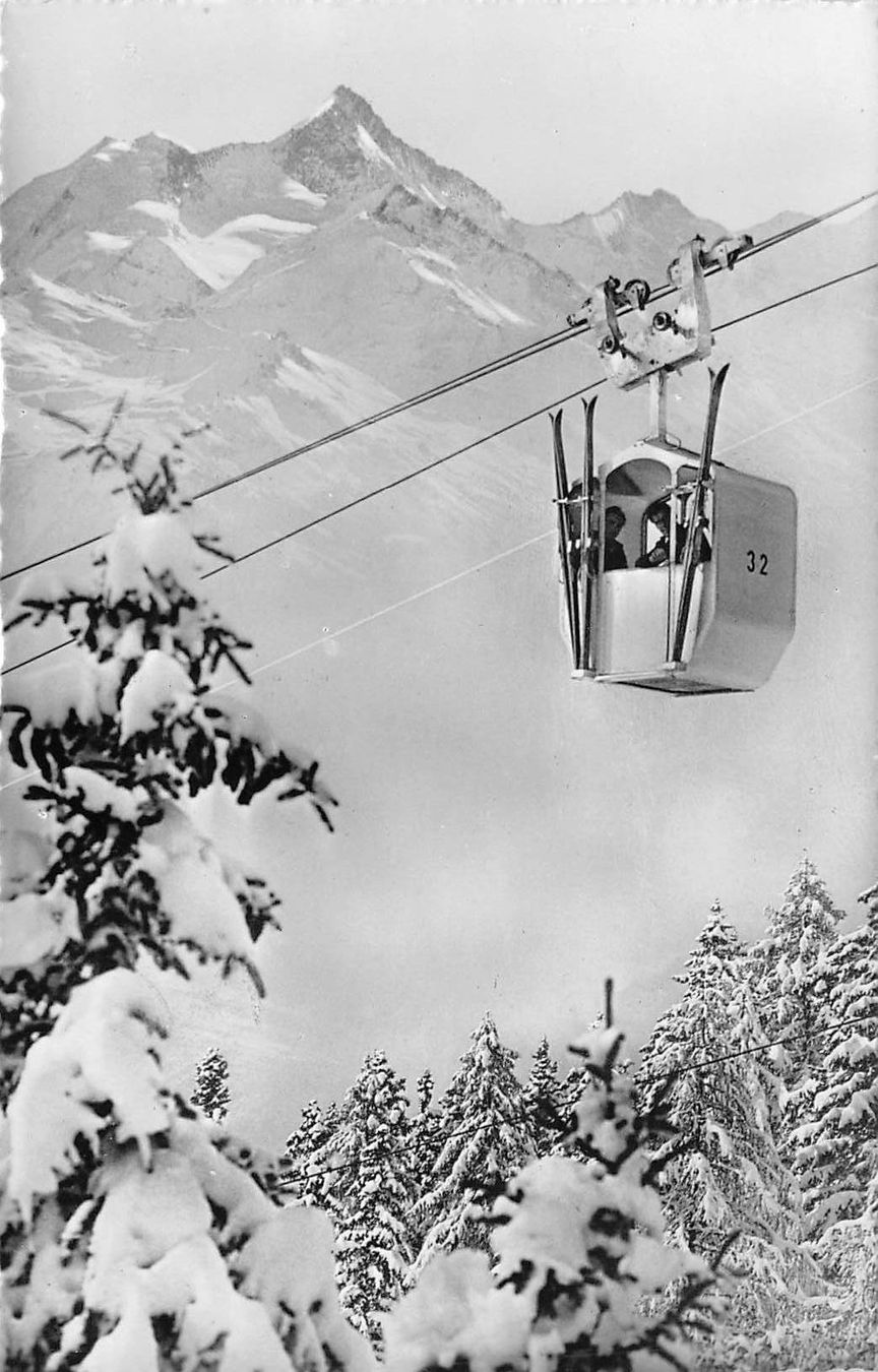 Cartoline postali: Crans Gondelbahn Bella Lui – Usato da Bichelsee venduto da Gloeckner