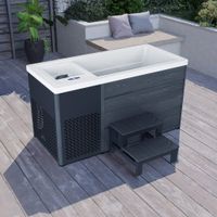 Outdoor Badewanne FILS - Mit Treppe und Thermoabdeckung