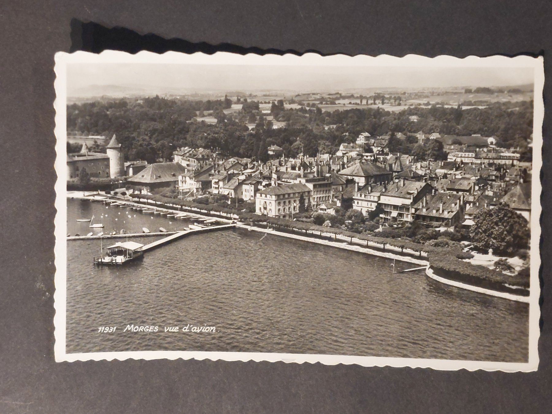 Cartoline postali: Morges, Flugaufnahme – Usato da Obfelden venduto da Funke2