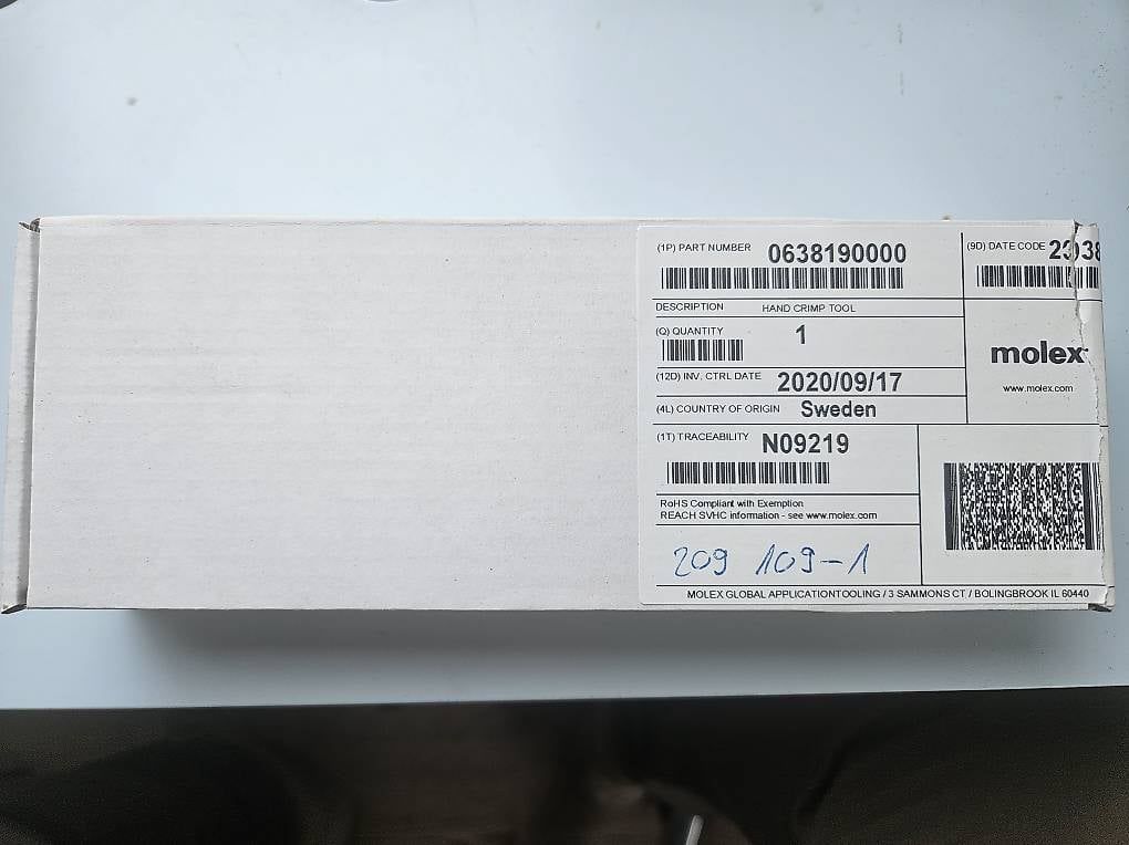 Molex Alle Werkzeuge: Molex Crimpzange 63819-0000 – Neu und originalverpackt aus Kollbrunn von mas_cr29