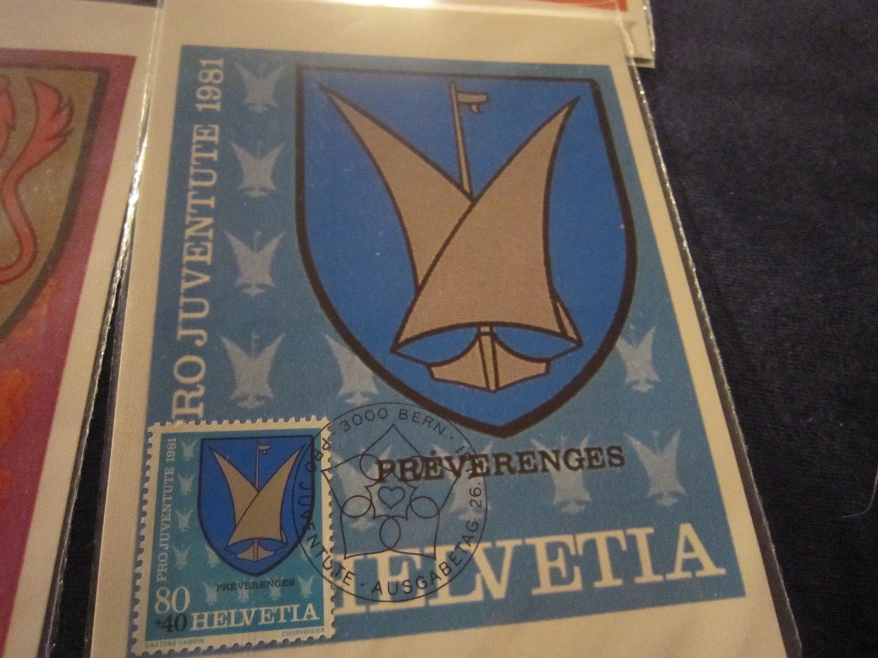 Alle Briefmarken: PJ 1981 Serie und Maximumkarten – Gebraucht aus Gordola von Polentaefung 4