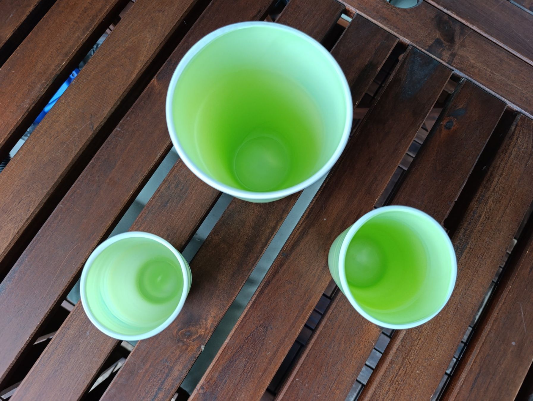 Vasi per fiori: Blumentopf Glass 3 Stück – Nuovo (secondo la descrizione) da Zürich venduto da ShadowVorlon 1