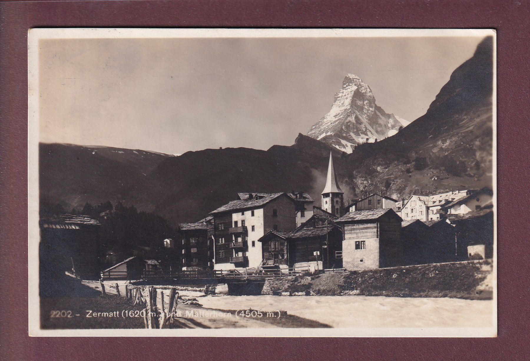 Ansichtskarten: ZERMATT - Matterhorn – Gebraucht aus Pully von nicecards