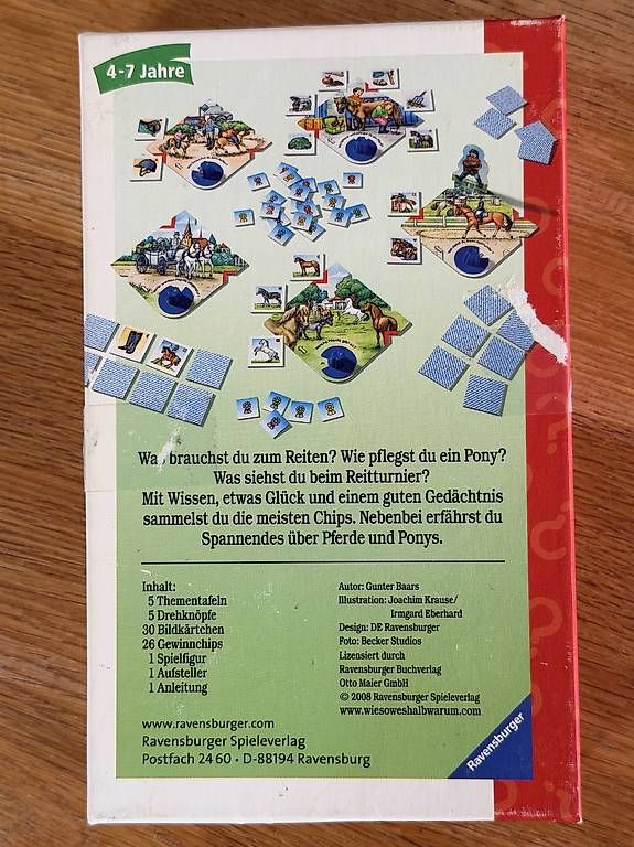 Ravensburger Spiele: Pferde und Ponys Wissensspiel wieso? weshalb? warum? – Gebraucht aus Gümligen von Sally777 1
