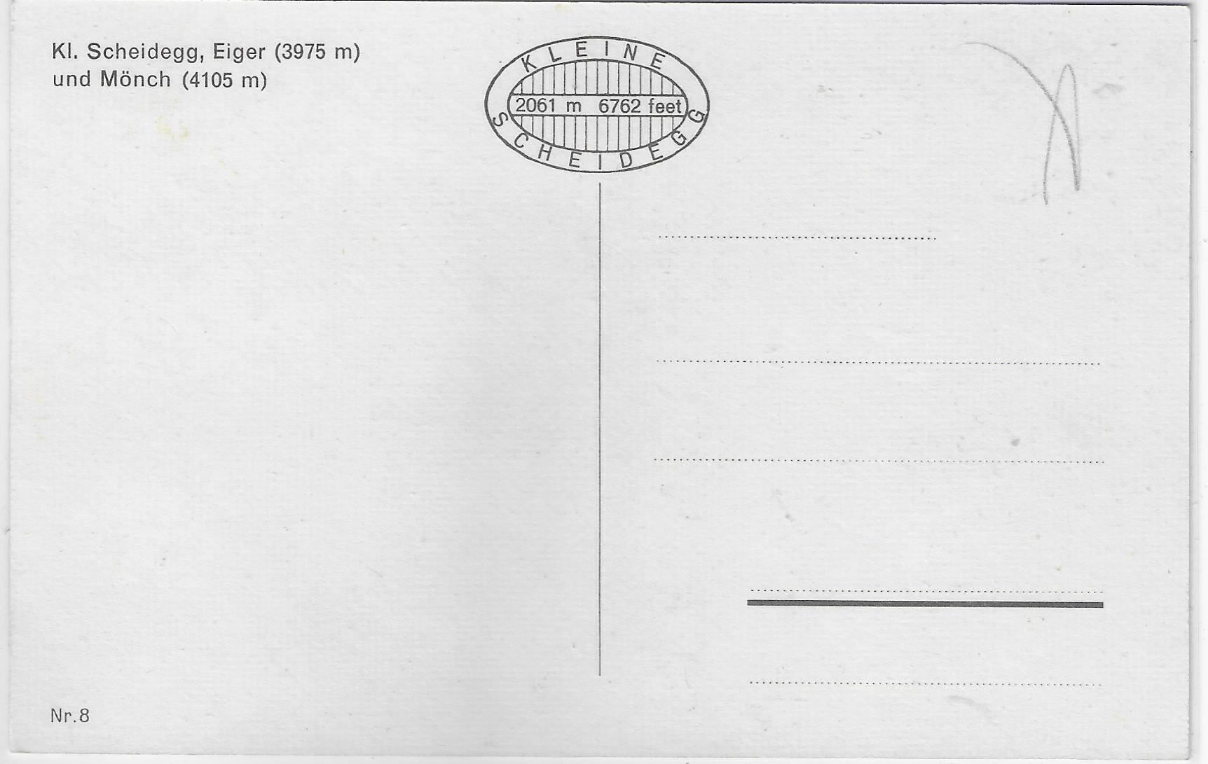 Cartoline postali: Wengernalp-Bahn WAB Kleine Scheidegg – Usato da Ettingen venduto da Kartenplanet 1