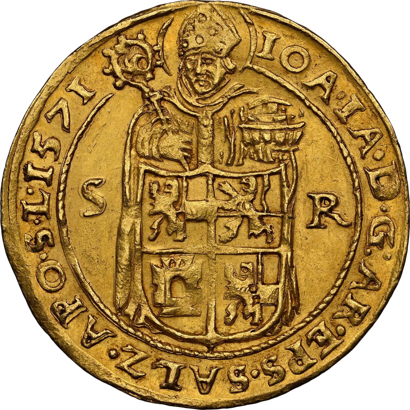 Tutti le monete: TOP MS60 - 2 Ducats Salzburg 1571 – Usato da Meyrin venduto da menelaos77 2