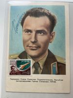 Weltraum Wostok 2 Titow Original Porträt 10.5 *15  signiert