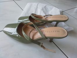 Marypaz Schuhe  Lackleder Olivgrün, Grösse 40 , Top!
