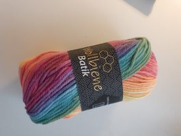 4-er Pack Wolle Wollbiene Batik mit Farbverlauf, 100g/Knäuel