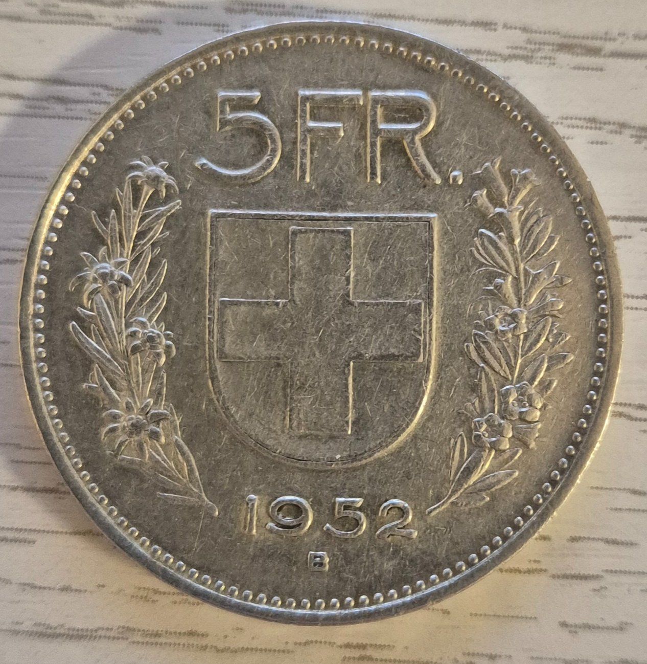 Tutti le monete: 5 Franken 1952  ab 1 Fr. !! – Usato da Luzern venduto da Vreneli_1