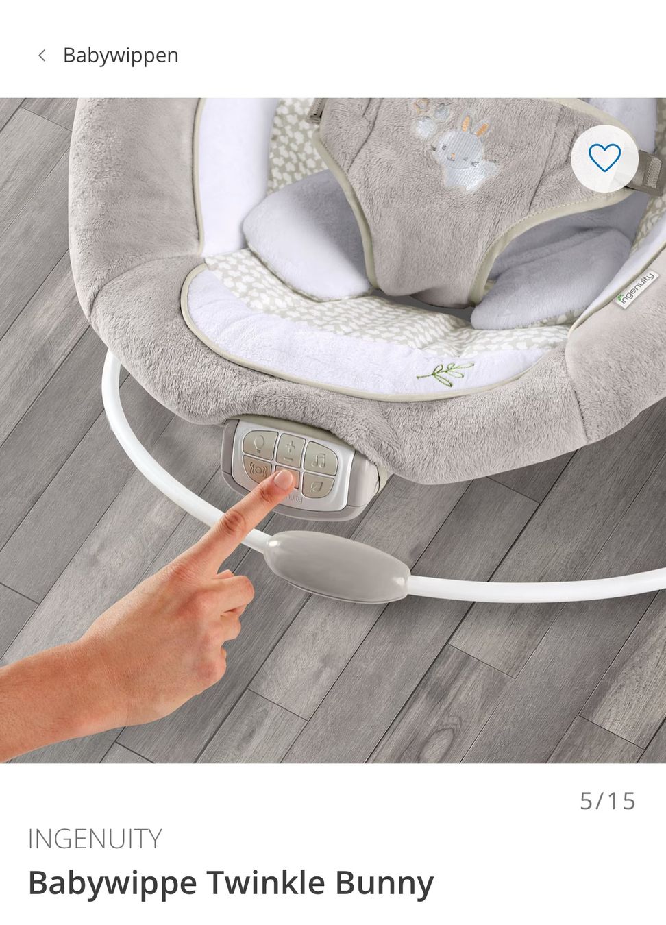 Sdraiette & Sdraiette a dondolo: Babywippe Ingenuity InLighten Bouncer – Nuovo e nell'imballaggio originale da Diepoldsau venduto da Tayiron 2
