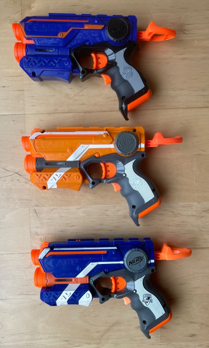 Nerf Giocattoli: Nerf Firestrike Set - 3 Stück Pistolen mit Darts – Usato da Schüpfheim venduto da Schnisu 1