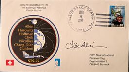 Raumfahrt Space OU Astronaut Claude Nicollier STS-75 Landung