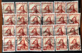 NR:J 95 BRIEFMARKEN LOT GESTEMPELT