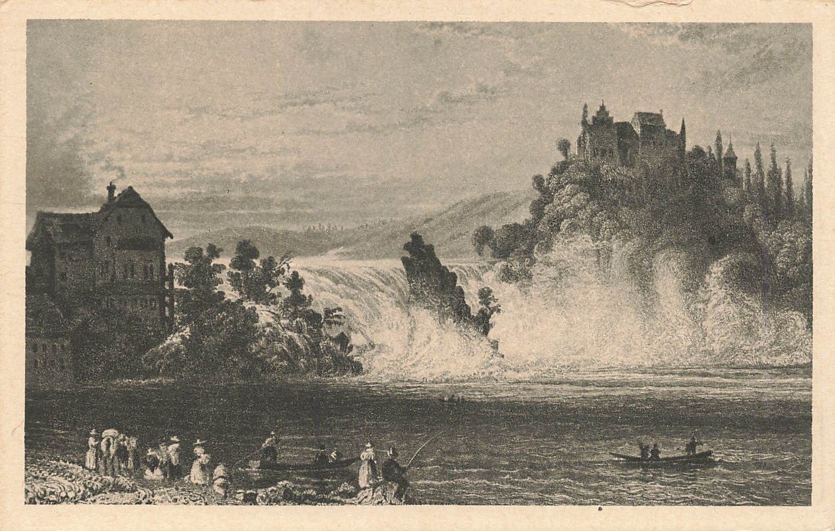 Ansichtskarten: Rheinfall Schaffhausen – Gebraucht aus Biasca von Blenio71