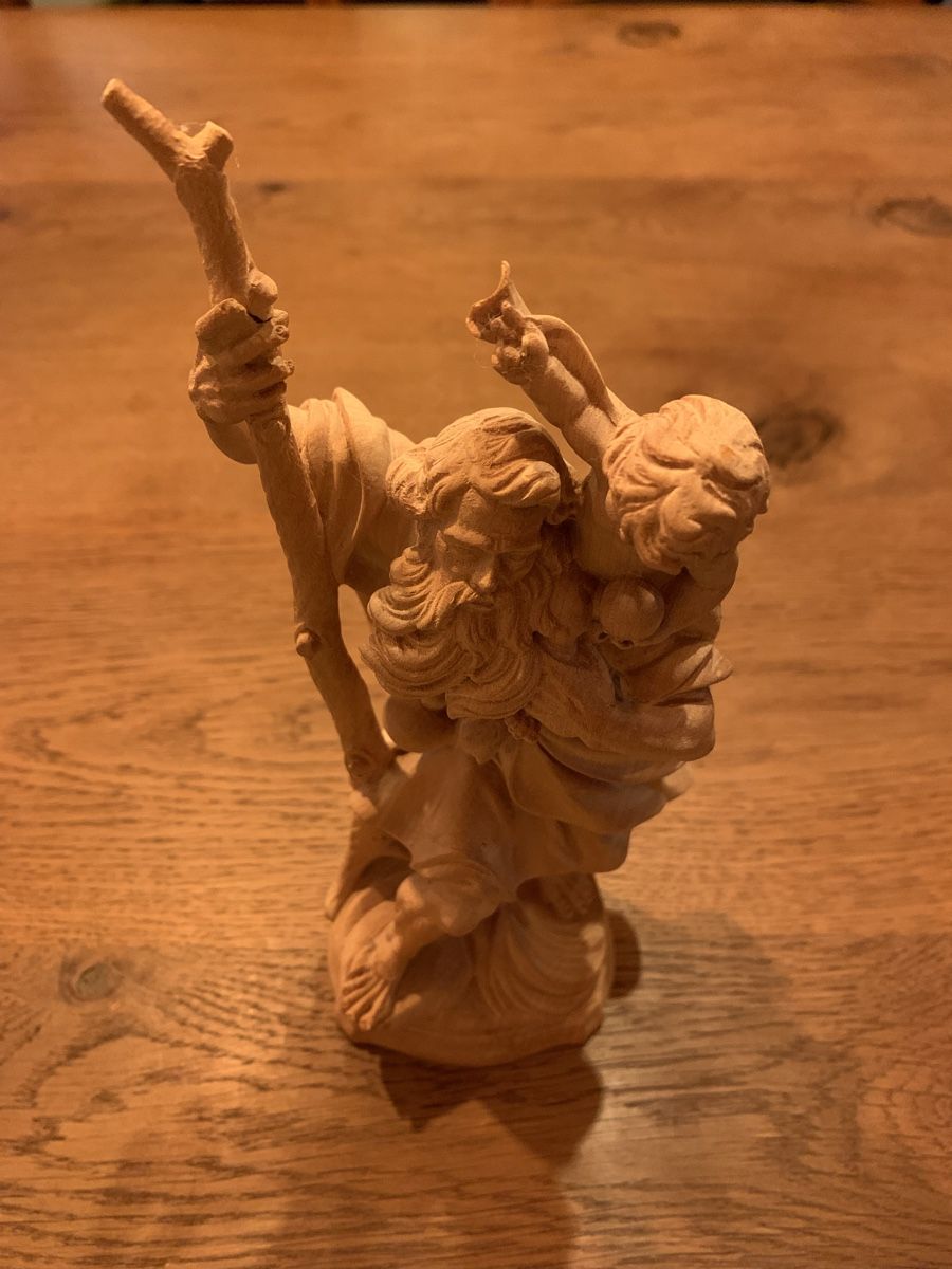 Figuren: Schnitzerei heiliger Christophorus – Neu (gemäss Beschreibung) aus Dotnacht von tmn_8