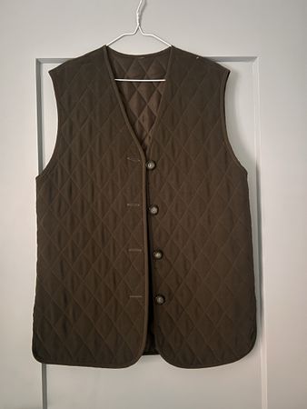 Vintage-Rippstrickweste ohne Ärmel