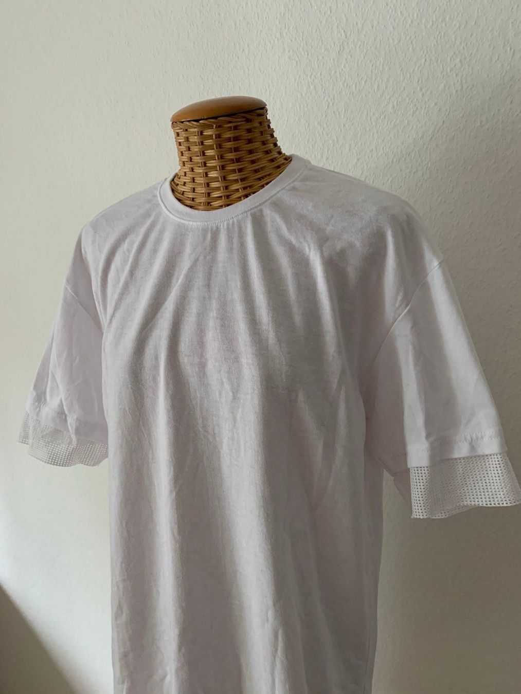 T-shirt: FOREVER 21 - Longshirt weiss S – Usato da Zürich venduto da Diazaio 1