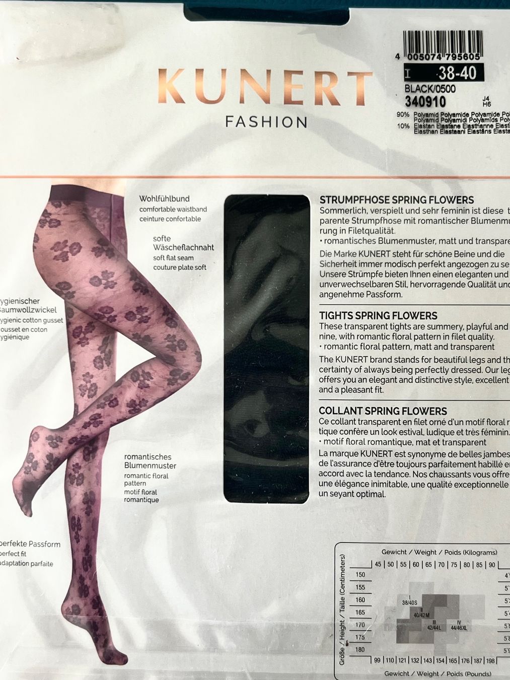 Collants: Strumpfhose KUNERT Flowers – Neuf avec emballage d'origine à Zumikon par DamenFashionShop 5