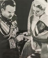 Film, Grace Kelly / Hochzeit Fürstenpaar Monaco, 1956