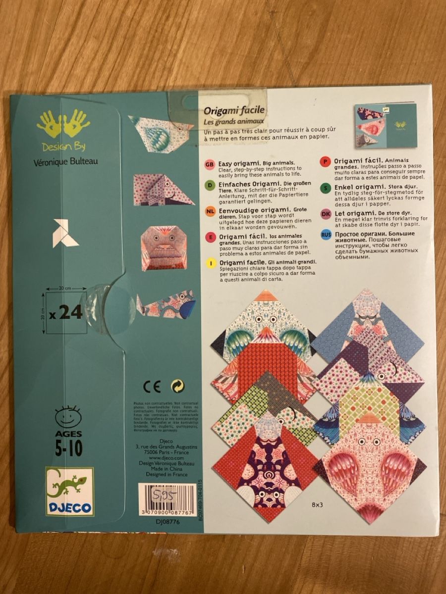 Djeco Bastelsets: Set Origamipaper Tiere – Gebraucht aus Basel von lxbsl 1