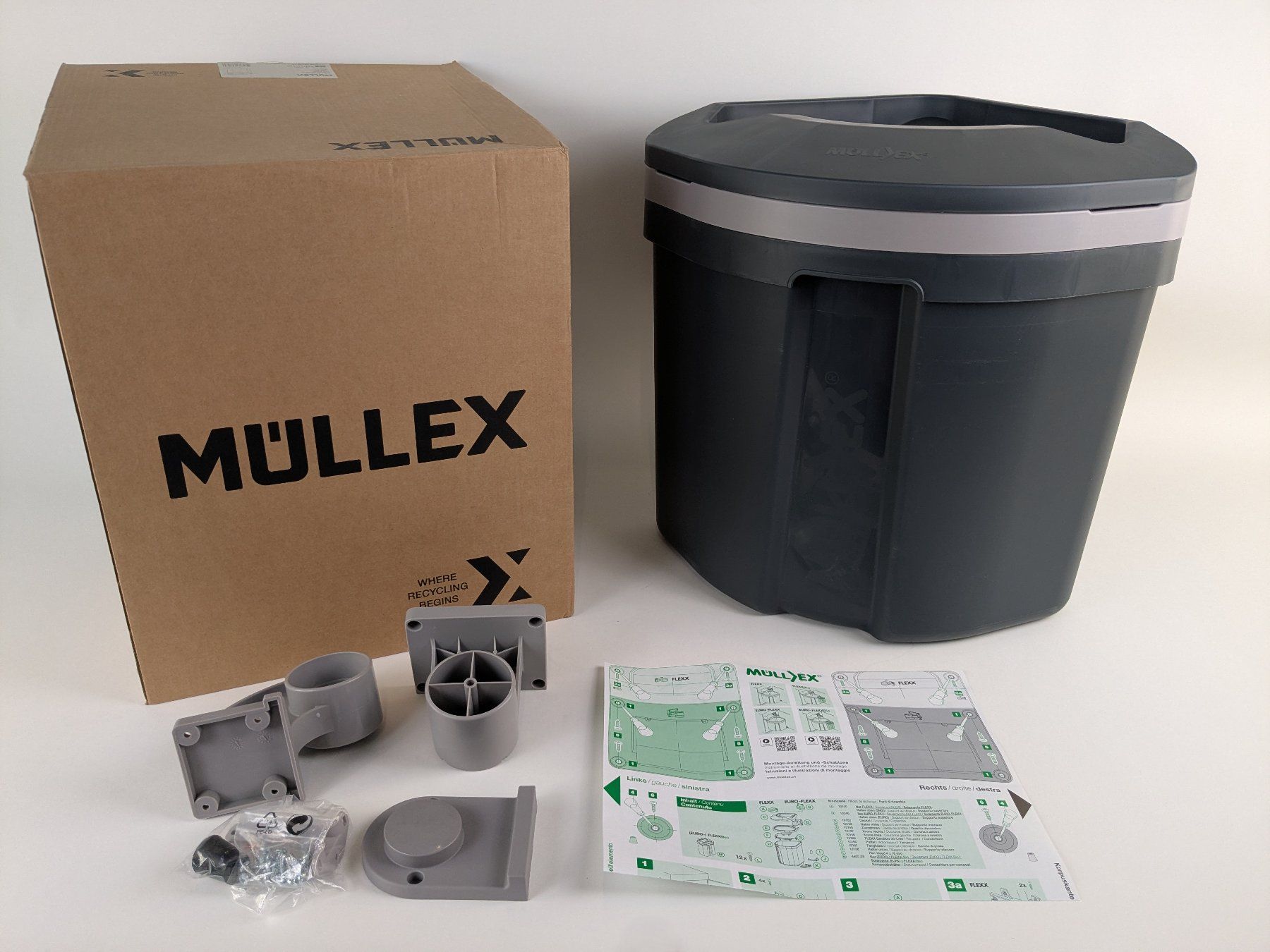 Müllex Poubelles: MUELLEX Abfallbehälter 35l Euroflexx 4915.40 – Neuf (Voir description) à Dintikon par Restwert_Dintikon