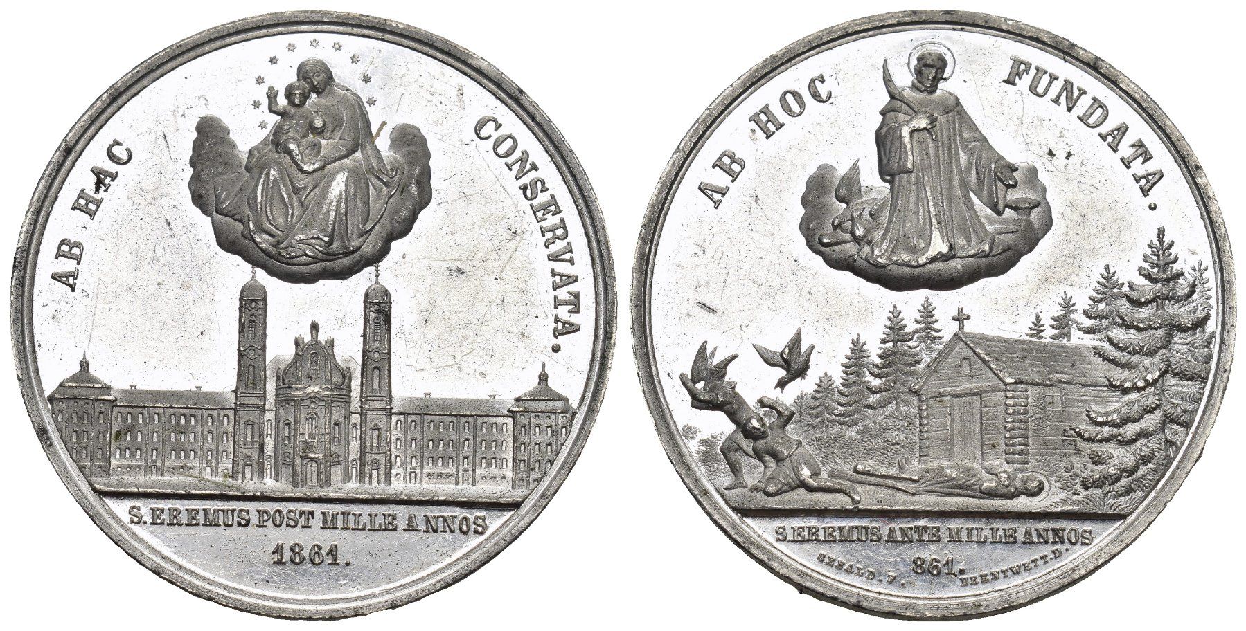 Medaglie: Einsiedeln 1861 – Usato da Bern venduto da numismatictops