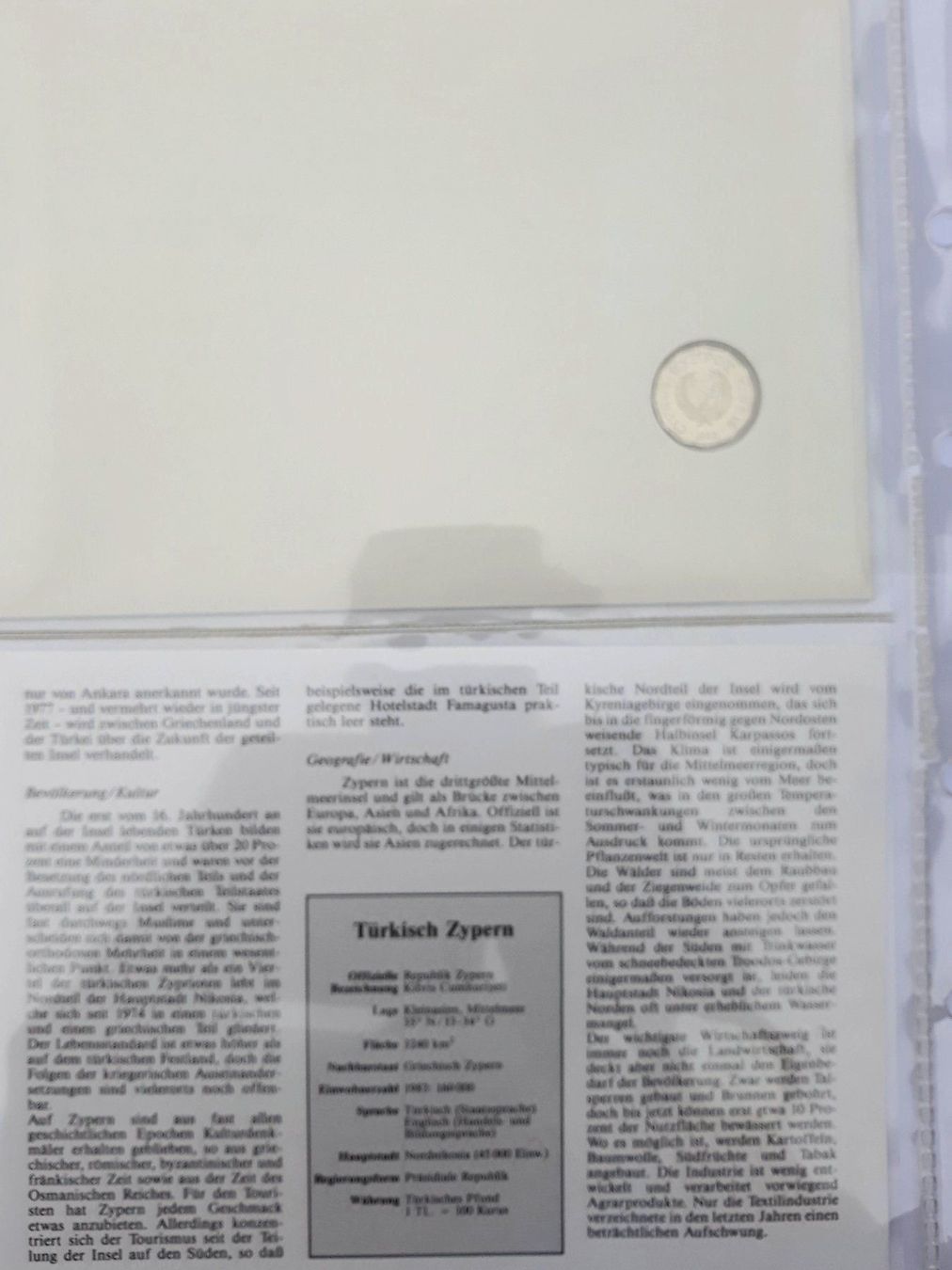 Tutti le monete: Münzbrief Türkisch Zypern 1983 – Usato da Niederuzwil venduto da lubimaja 1