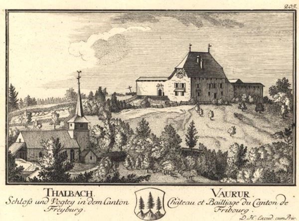 Stiche: Vaurur von Herrliberger 1757 – Gebraucht aus Rafz von Helvet32 1
