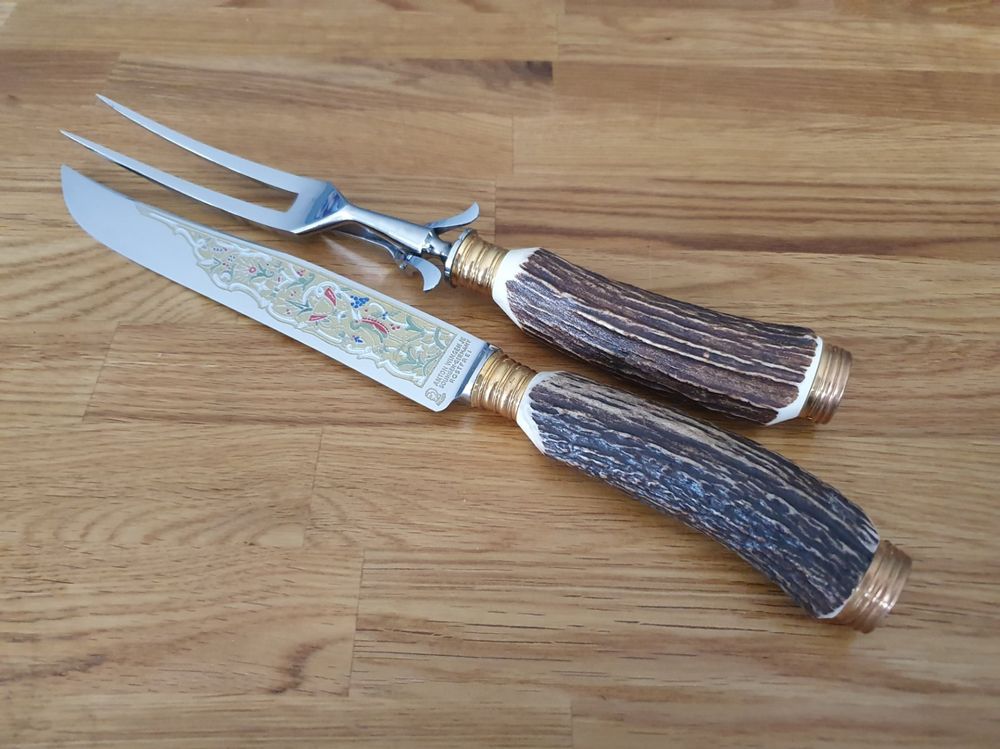 Set Solingen Baron – Couteau Et Fourchette à Viande Vintage