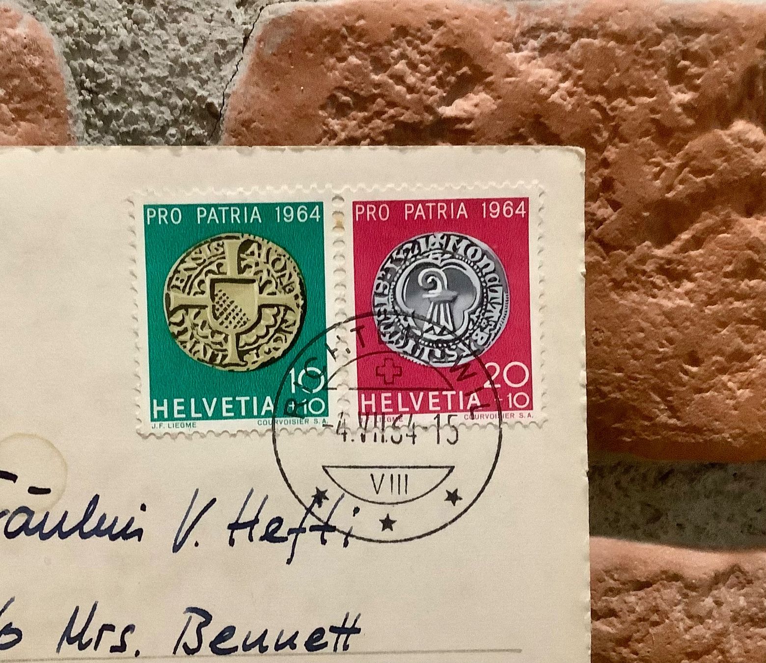Cartoline postali: 1964 - APPENZELL - Ref. Kirche - Pro Patria BM – Usato da Root venduto da ENGLAND-TREASURES 3