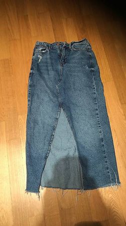 Langer Jeansjupe