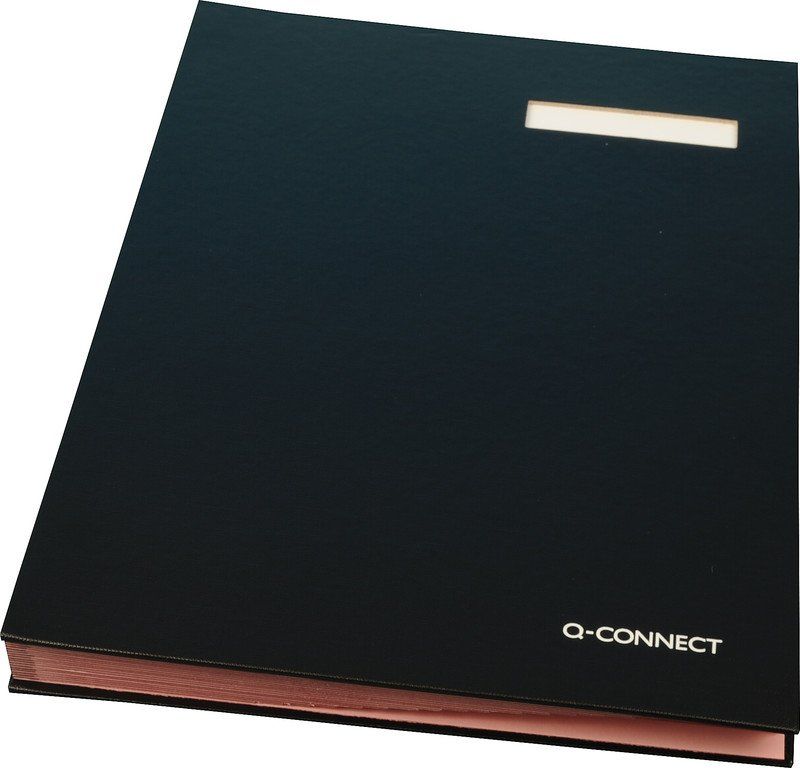 Raccoglitori: Q-CONNECT® Unterschriftenmappe schwarz – Nuovo e nell'imballaggio originale da Oensingen venduto da Liquidations-Shop