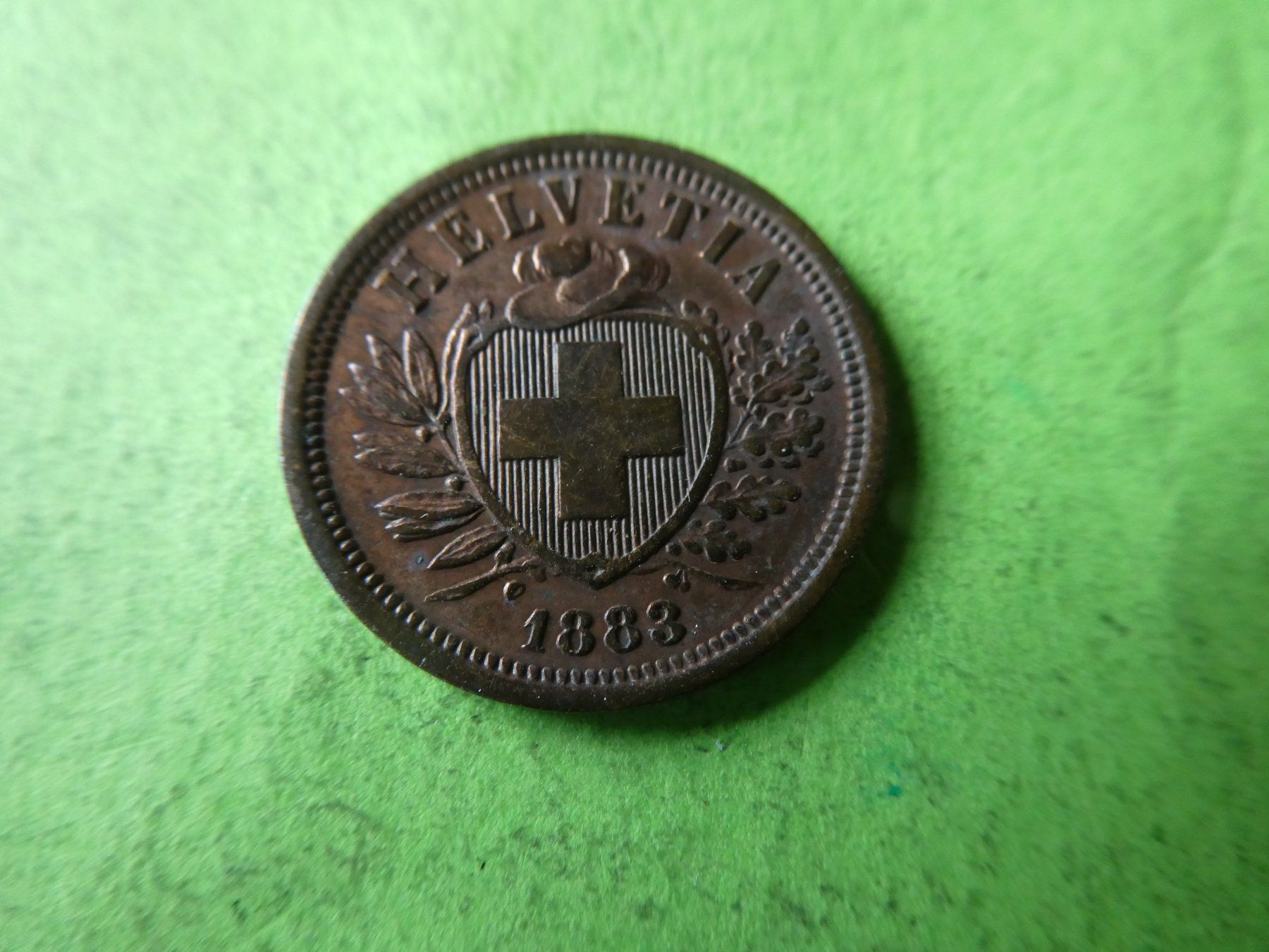 Tutti le monete: Schweiz 1883,  2 Rappen – Usato da Hinterforst venduto da Rohusri