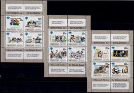 Penrhyn — 1979 – Max & Moritz 3 Larger Minisheets MNH **