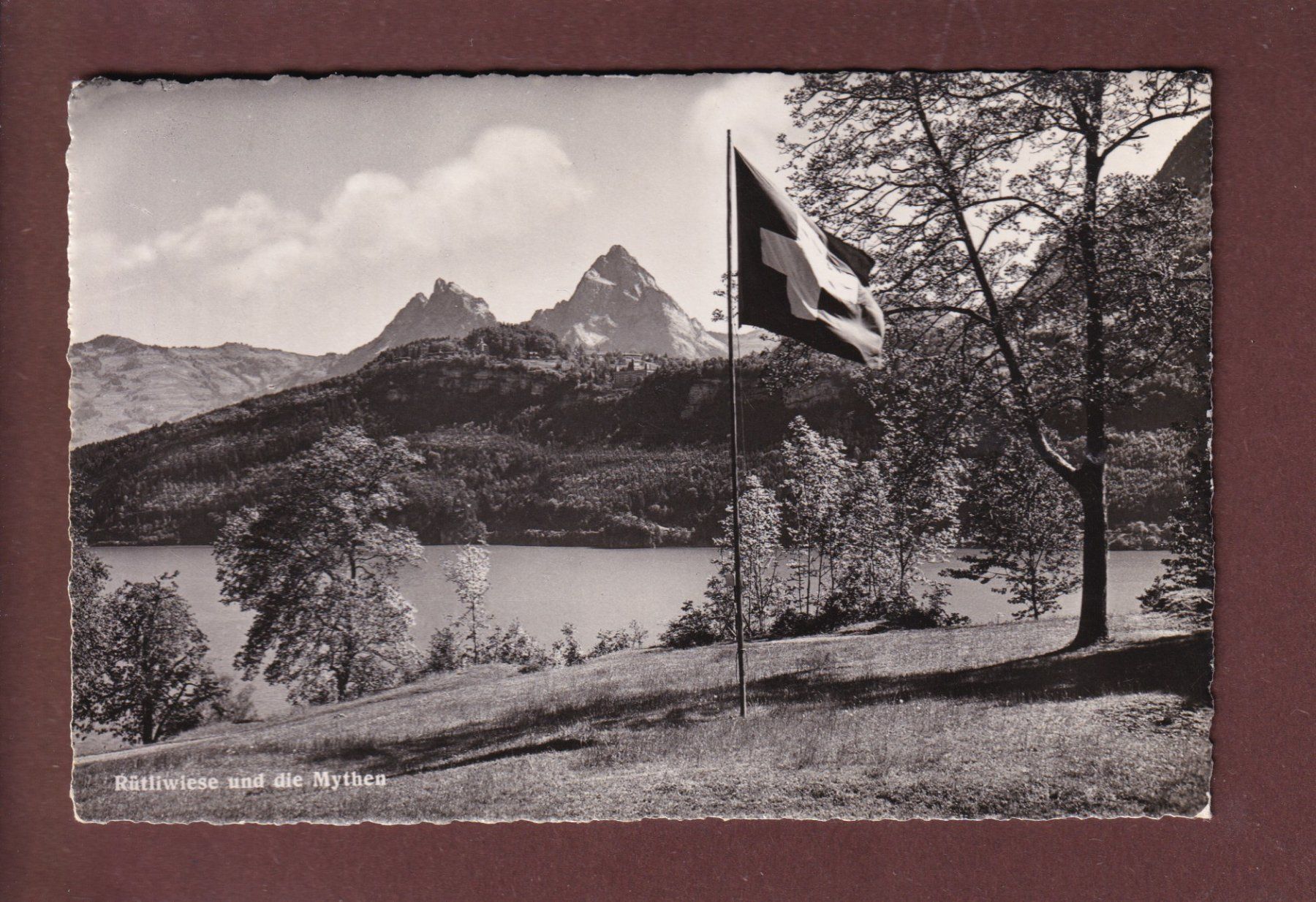 Cartoline postali: RÜTLIWIESE - Mythen - 1940 – Usato da Pully venduto da nicecards