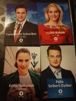 ARD - 4 signierte Autogrammkarten - Set 1