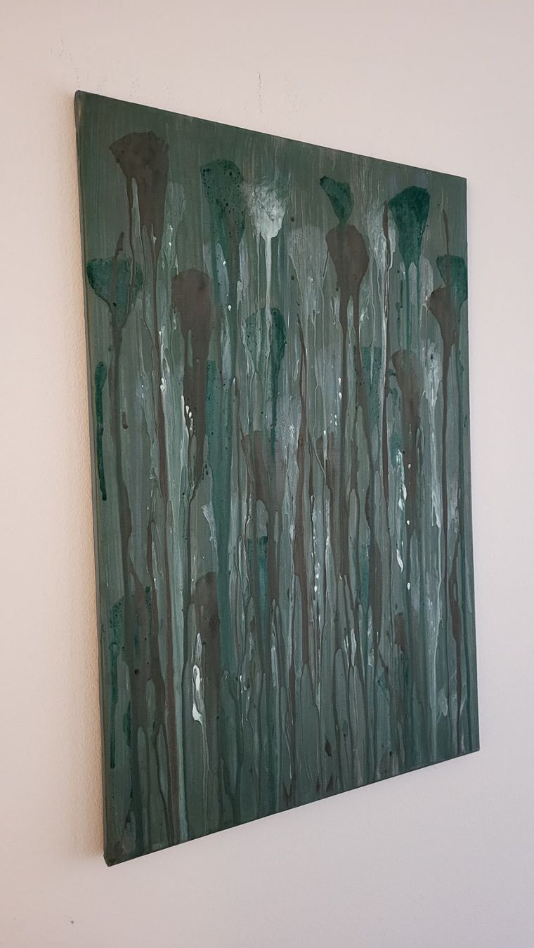 Dipinti: 4x Original Gemälde Kunstwerke Ruhig – Usato da Zürich venduto da TurtleRain 8